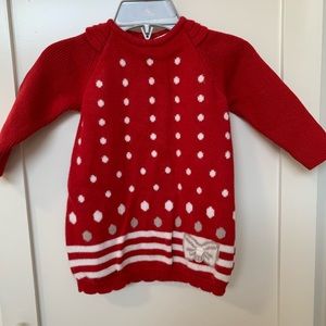 EUC - 12 month Christmas sweater dress